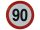 Cargo Parts Sebességkorlátozó matrica 90 Km/h